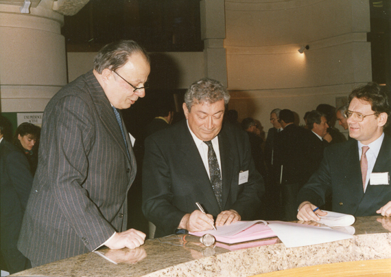 22 janvier 1991  Inauguration antenne de BAYONNE