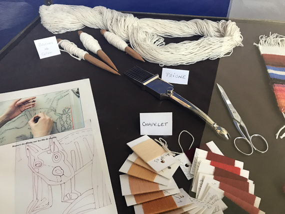 27 mars 2019 - Atelier parisien de la Manufacture de Beauvais sur le site des Gobelins