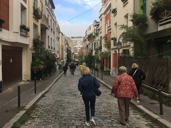 22 octobre 2019 - L'habitat social du XIXe siècle à nos jours. Quartier de la Mouzaïa aux Buttes Chaumont à Paris XIXe