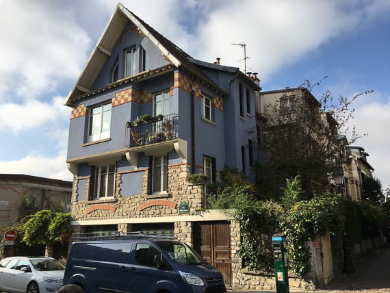 22 octobre 2019 - L'habitat social du XIXe siècle à nos jours. Quartier de la Mouzaïa aux Buttes Chaumont à Paris XIXe